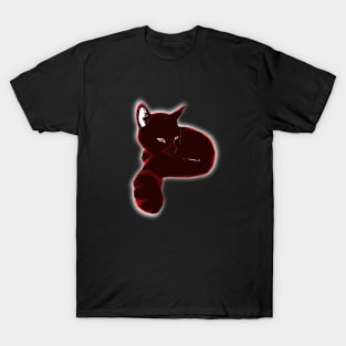 Colorful Animals - Red Cat T-Shirt